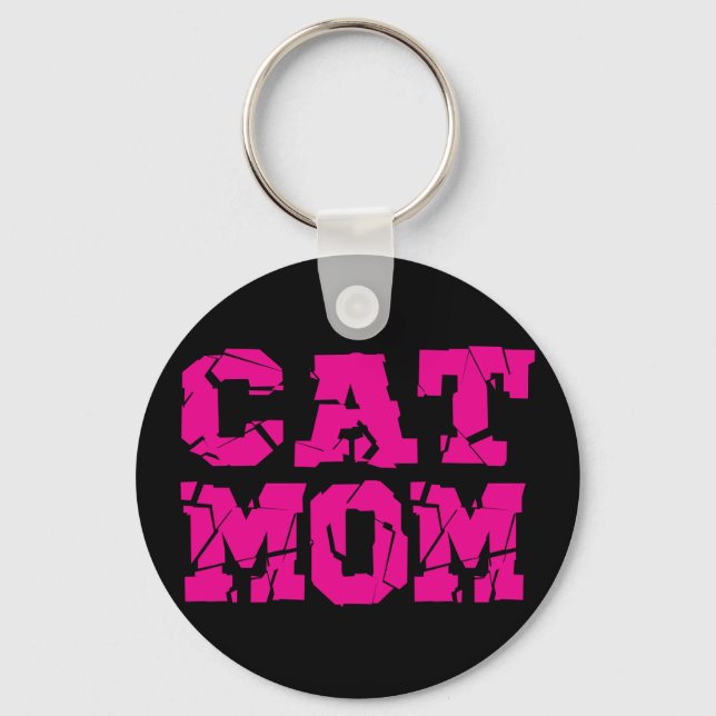 Cat Mom Keychain (Front)