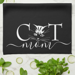 Cat mom  kitchen towel