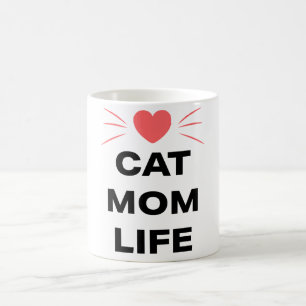 Cat Mom Life Coffee Mug