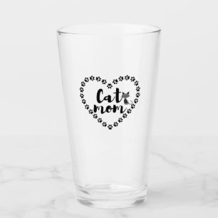 Cat Mom [light tone] Stainless Steel Water Bottle Glass