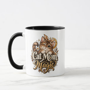 Cat Mom Magic Mug Aesthetic Cat Mom Coffee Cup