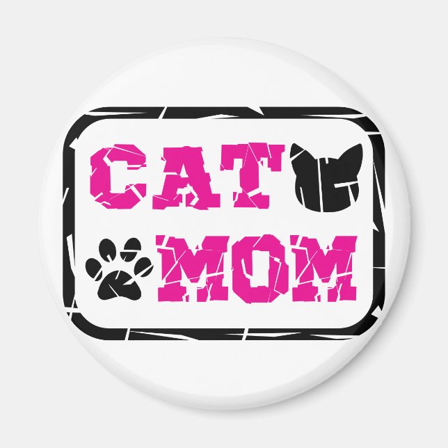 Cat Mom Magnet (Front)