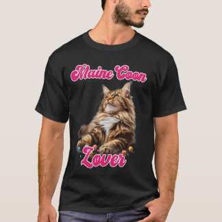 Cat Mom MAINE COON LOVER Maine Coon Owner T-Shirt