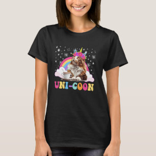 Cat Mom Maine Coon UNI-COON Funny Main Coon Mommy T-Shirt