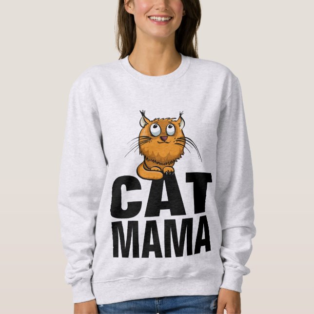 CAT MOM MAMA ginger T-SHIRTS (Front)