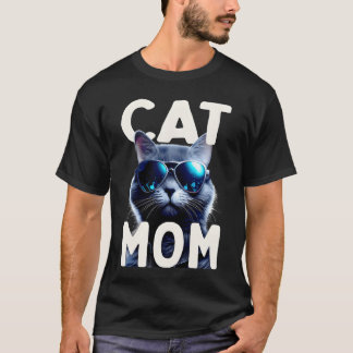 Cat Mom Mother Cats Mommy Mum Mothers Day Cat frie T-Shirt