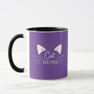 Cat Mom Mother Lover Mom Kitty Cute Funny Meow Mug
