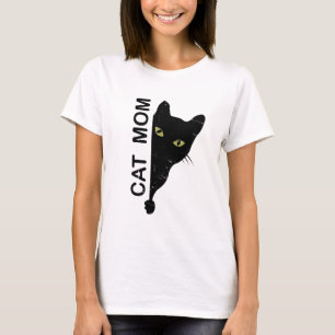 Cat Mom Mother Lover Mom Kitty Cute Funny Meow T-Shirt