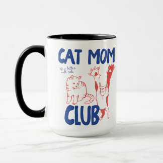 Cat Mom mug, Cat Mama , Comfort Colours Mug