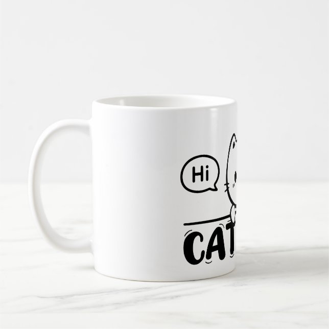cat mom mug funny gift lover cute mug (Gauche)