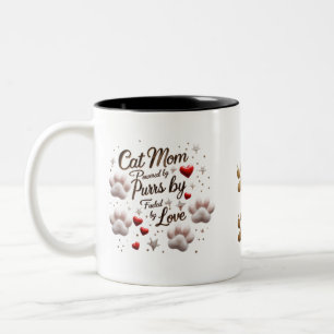 Cat Mom Mug – Purrs, Love & Cuteness Overload