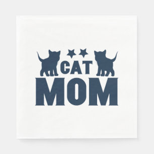 Cat Mom Napkin