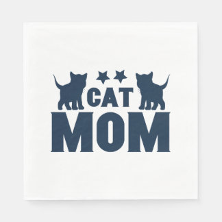 Cat Mom Napkin