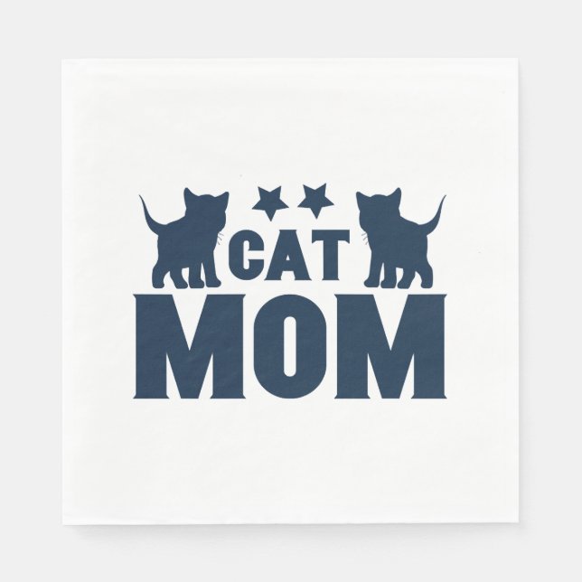 Cat Mom  Napkin (Front)