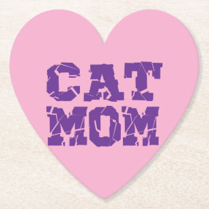 Cat Mom Paper Coaster