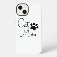 Cat Mom Paw Print Saying Personalized
