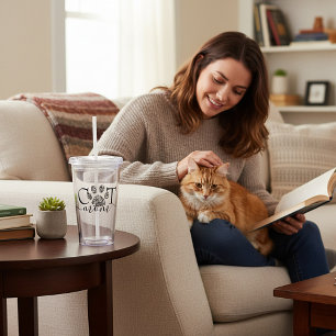 Cat Mom pawprint  Acrylic Tumbler