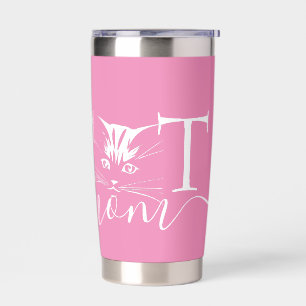 Cat mom personalized insulated tumbler