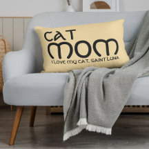 Cat Mom Pet Friends BFF Custom Black Script Beige
