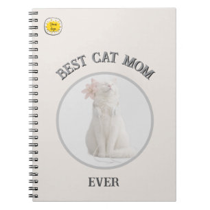 Cat Mom Photo  Notebook