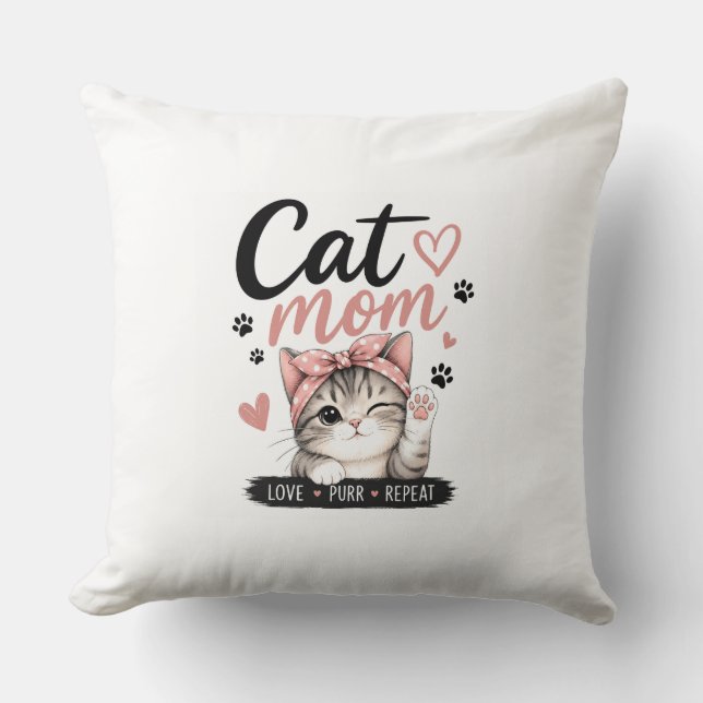 CAT MOM PILLOW (Front)