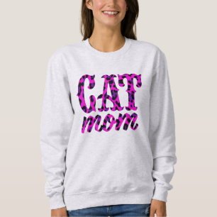 Cat Mom Pink Sweatshirt