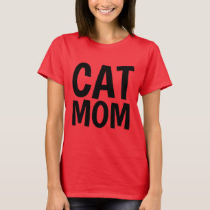 CAT MOM pink T-shirts & tank tops