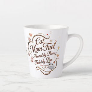 Cat Mom Small Latte Mug – Purrfect Sips with Love