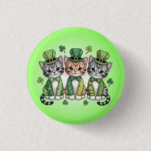 Cat Mom St. Patricks Day Design-47474 Hoodie 1 Inch Round Button