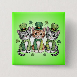 Cat Mom St. Patricks Day Design-47474 Hoodie 2 Inch Square Button