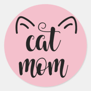 Cat mom sticker