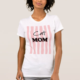 Cat Mom Stripes T-Shirt