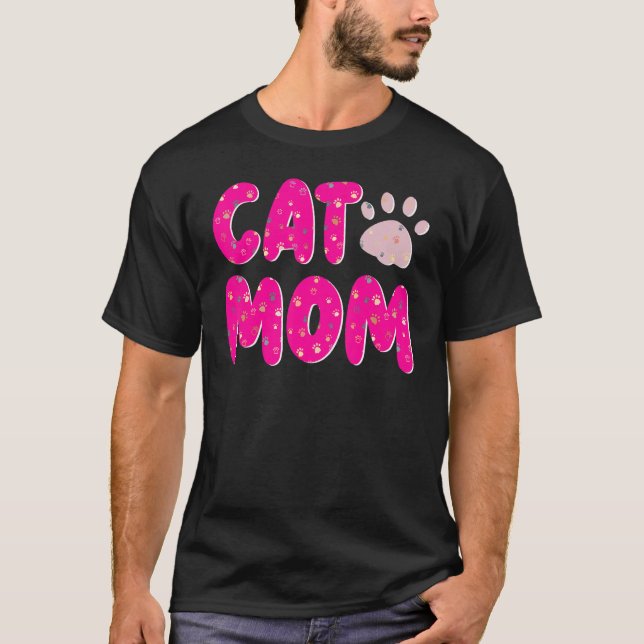 Cat Mom T-Shirt (Front)
