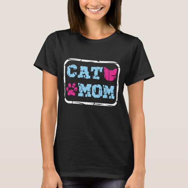 Cat Mom T-Shirt (Front)