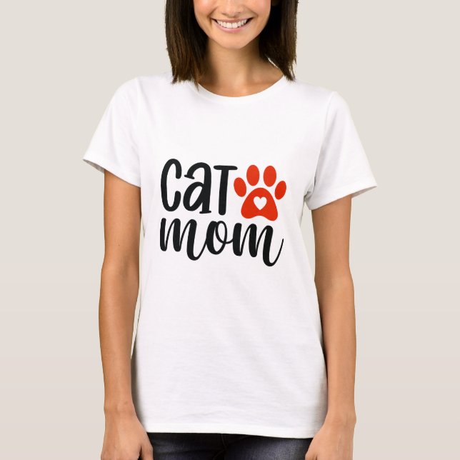 Cat Mom T-Shirt (Front)