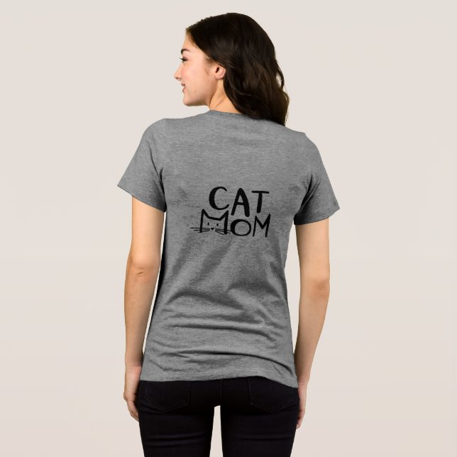 cat mom t shirt  (Back Full)
