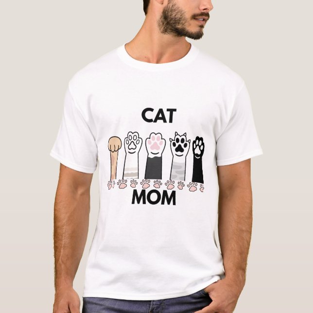Cat Mom T-Shirt (Front)