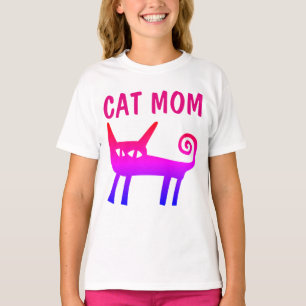 CAT MOM T-shirts, Girls Teen T-Shirt
