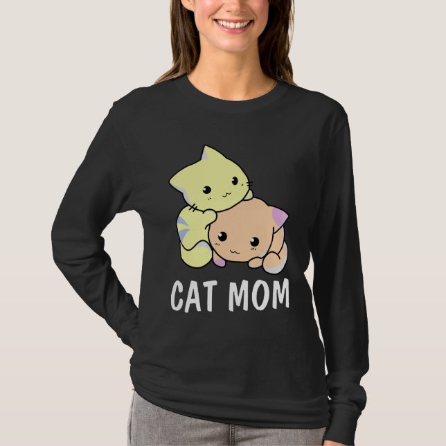 CAT MOM T-SHIRTS TEES (Front)