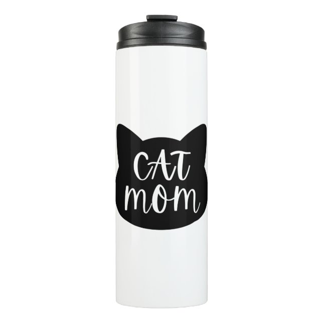 Cat Mom Thermal Tumbler (Front)