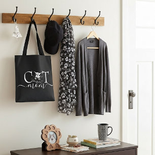Cat mom  tote bag