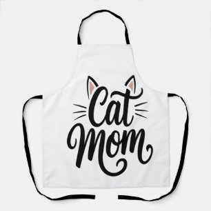 Cat Mom Whiskers and Ears Apron