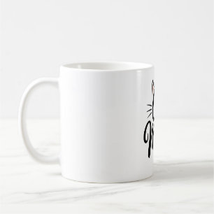Cat Mom Whiskers and Ears Coffee Mug