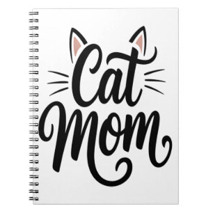Cat Mom Whiskers and Ears Notebook