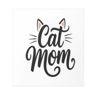 Cat Mom Whiskers and Ears Notepad