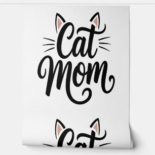 Cat Mom Whiskers and Ears Wallpaper
