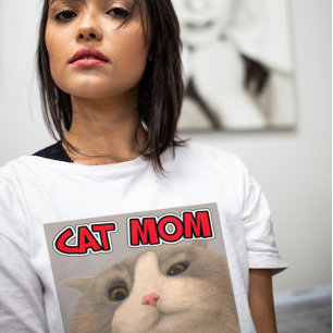 CAT MOM WOMEN'S CAT LOVER T-SHIRTS T-SHIRT