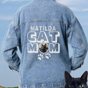 Cat Mom Women's Denim Jacket
