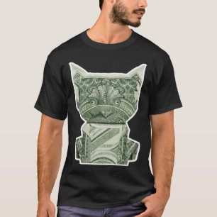 Cat Money Origami Cash T-Shirt
