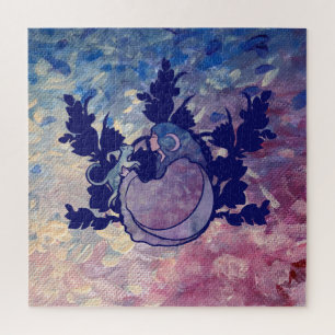 Cat Moon Goddess Jigsaw Puzzle